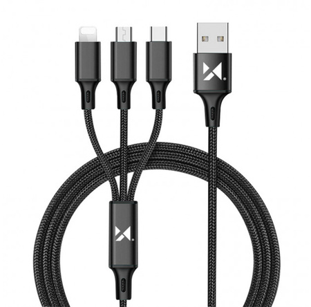 Wozinsky przewód USB 3 w 1 (Typ C, Micro USB, Lightning