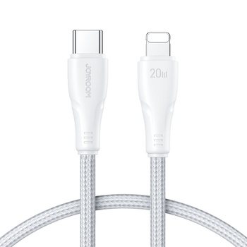 Joyroom kabel USB C - Lightning 20W do szybkiego ładowania i transferu danych 0,25 m biały